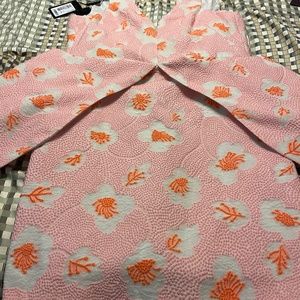 Emporio Armani Pink Mini Silk Blend Dress Made in Italy size 8-NWT